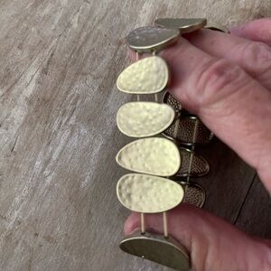 Gold Textured Bracelet